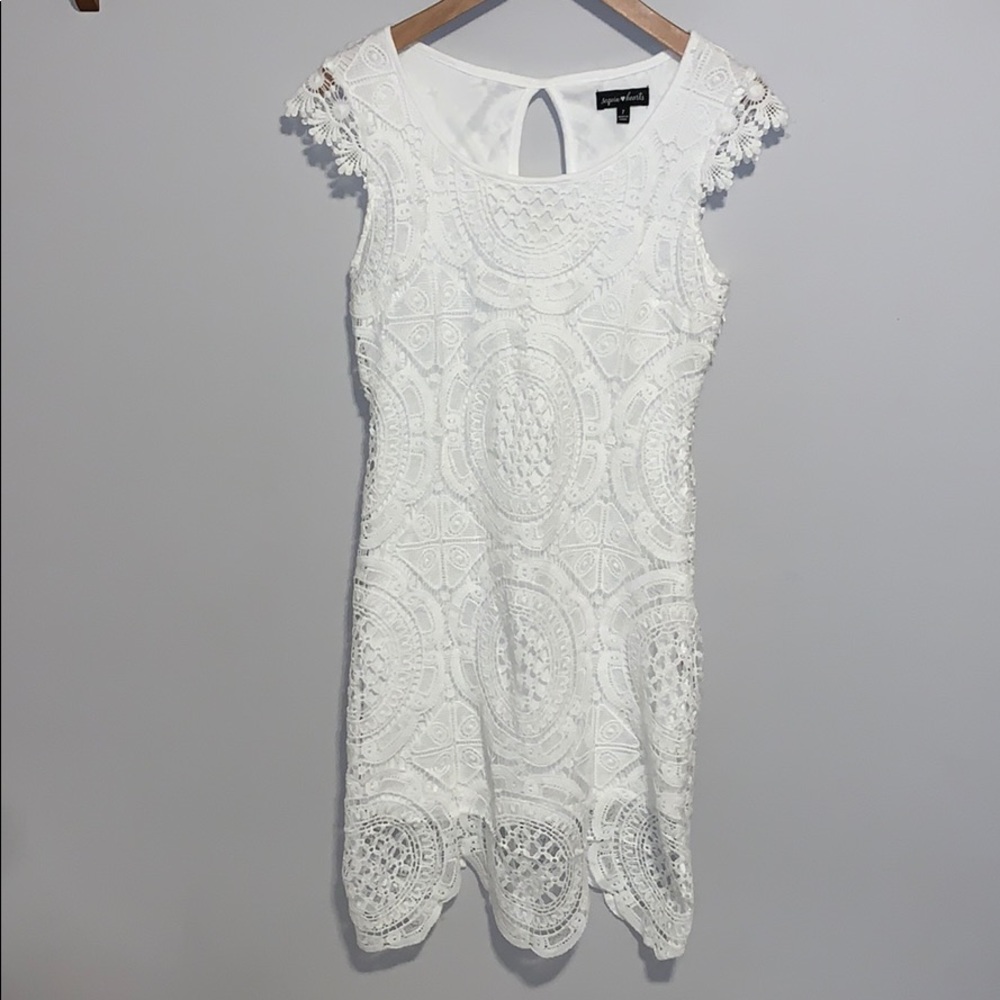 Sequin Hearts Lace Dress